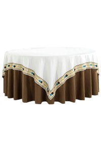 Online ordering round table cover fashion design high-end wedding banquet tablecloth tablecloth specialty store 120CM, 140CM, 150CM, 160CM, 180CM, 200CM, 220CM, SKTBC053 detail view-3